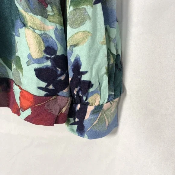 Adyson Parker Women's Long Sleeve Crew Neck Banded Floral Top - Size 2X - Picture 2 of 11